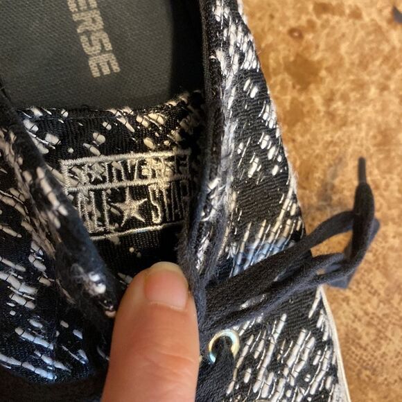 Converse Chuck Norris‎ All Star low top black and white tweed sneakers - Picture 4 of 7